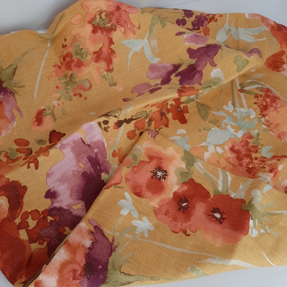 **NEWPORT 100% Linen Floral Pillow Cover (1 pillow cover)